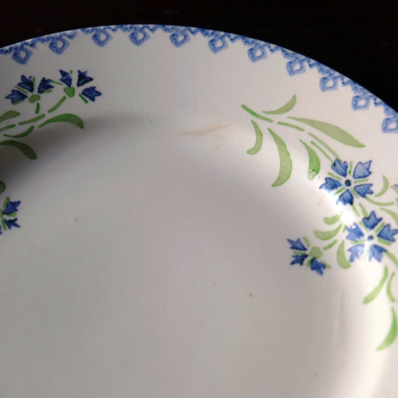 CHOISY LE ROI ショワジールロワ 矢車菊 平皿 φ20.5cm アンティーク b