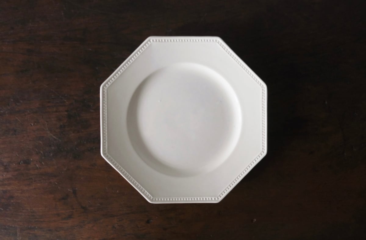 サルグミンヌ オクトゴナル 平皿 フランスアンティーク サルグミンヌ オクトゴナル 平皿 フランスアンティーク