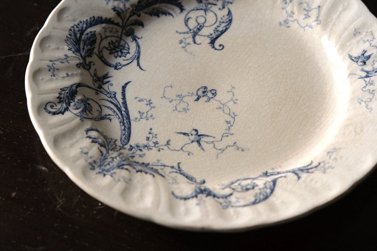 ジアン ランソー Gien Rinceaux ディナー 皿 アンティーク ジアン ランソー Gien Rinceaux ディナー 皿 アンティーク