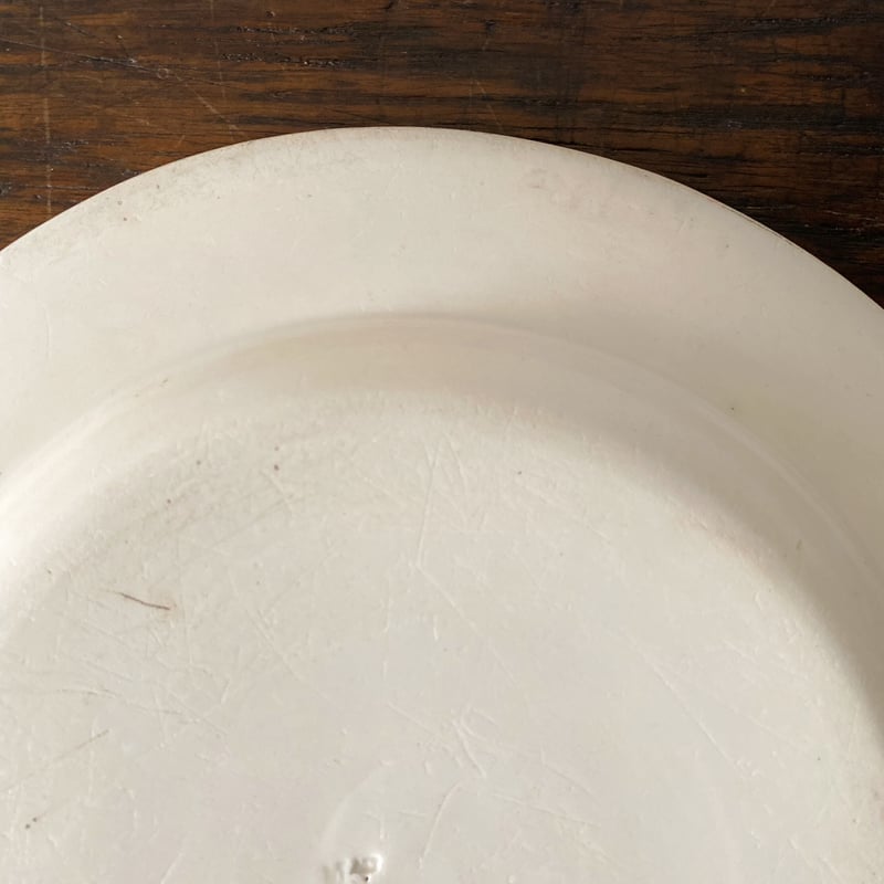 モントロー Montereau シャンソン グリザイユ 平皿 リム皿 φ21.8cm