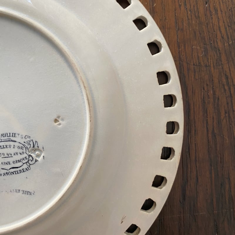 クレイユ&モントロー Creil&Montereau パニエ 平皿 φ21cm クレイユ&モントロー Creil&Montereau パニエ 平皿 φ21cm
