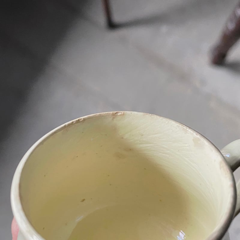 19世紀初期 ファイアンスフィーヌ クリームポット カップ フランス