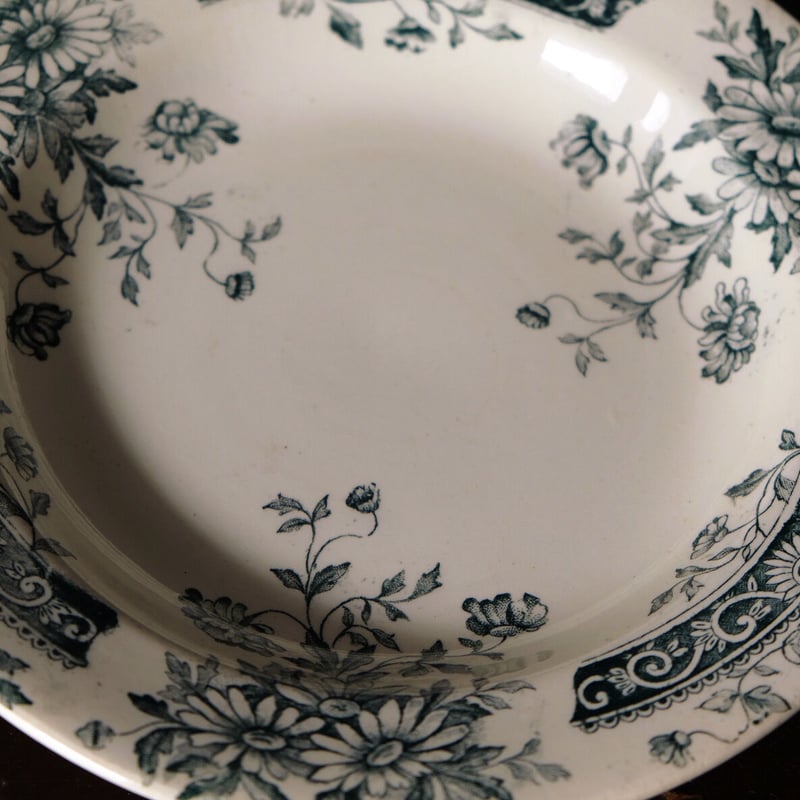 ALHAMBRA SALINS アルハンブラ 高台皿 サラン SALINS 深皿 リム皿 φ24.2cm フランス アンティーク a