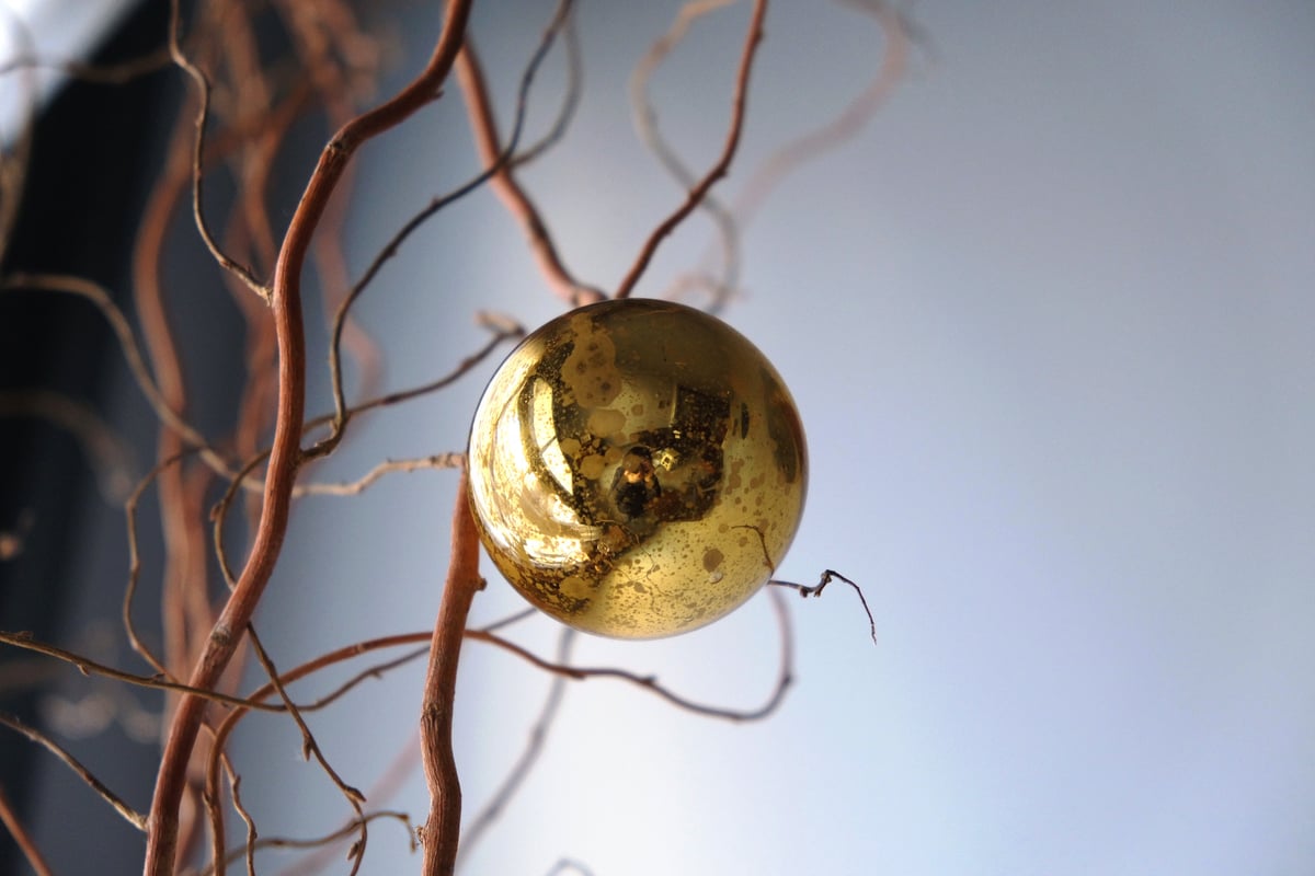 クリスマスボール オーナメント マーキュリーグラス ガラス玉 5.5cm