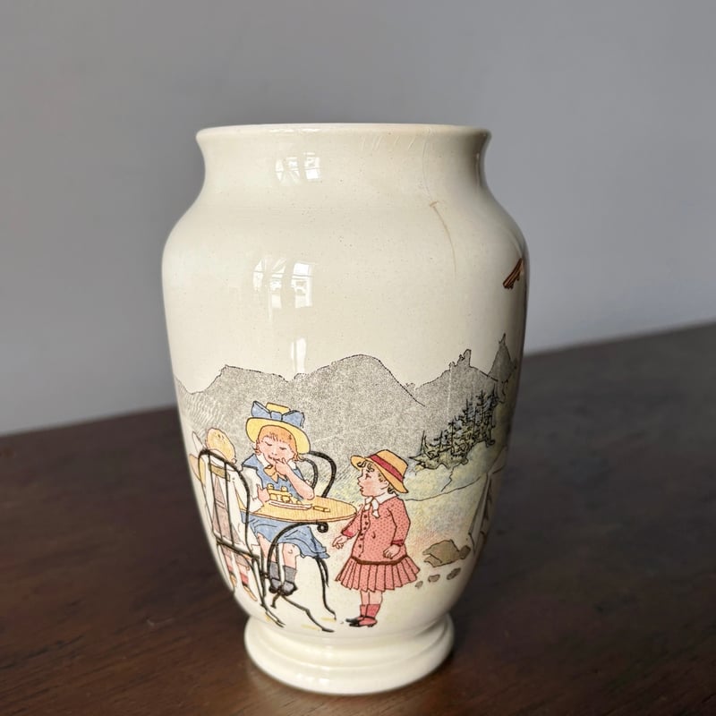 Sarreguemines サルグミンヌ ポット h13.6cm フラワーベース 花瓶 花器