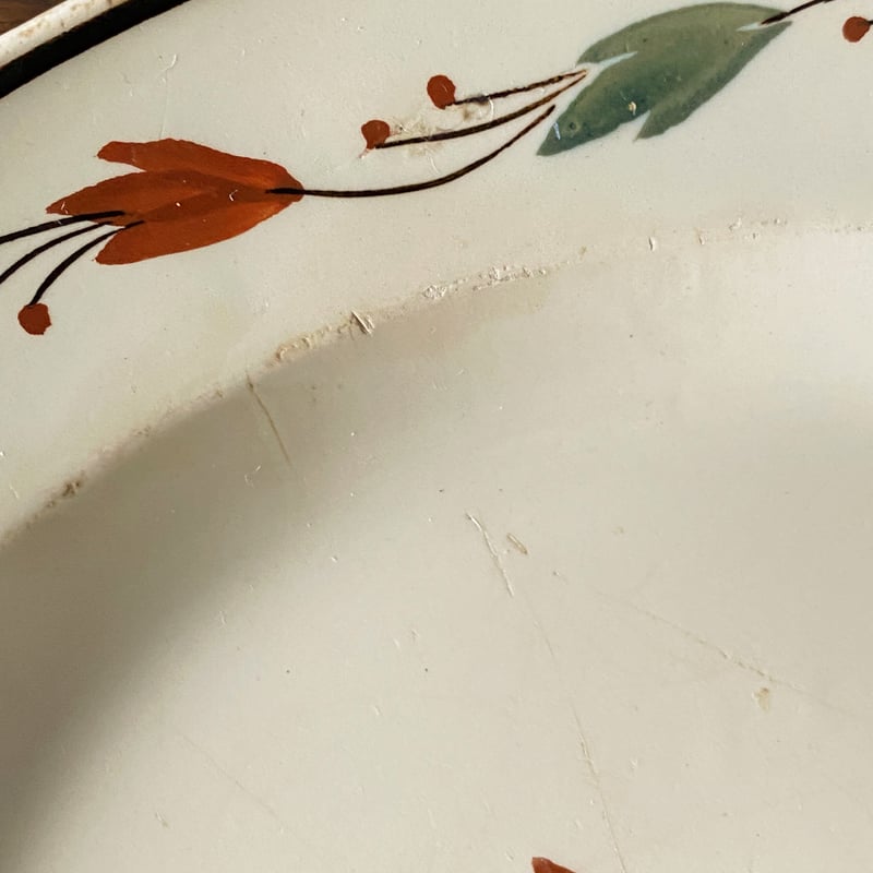 18世紀後期-19世紀前期 LONGWY 刻印 ロンウィ ファイアンスフィーヌ