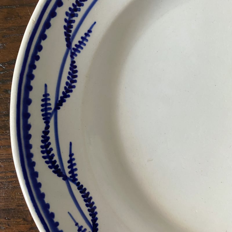 クレイユ&モントロー 21.5cm 肉厚皿 ギルランド アンティーク 050478