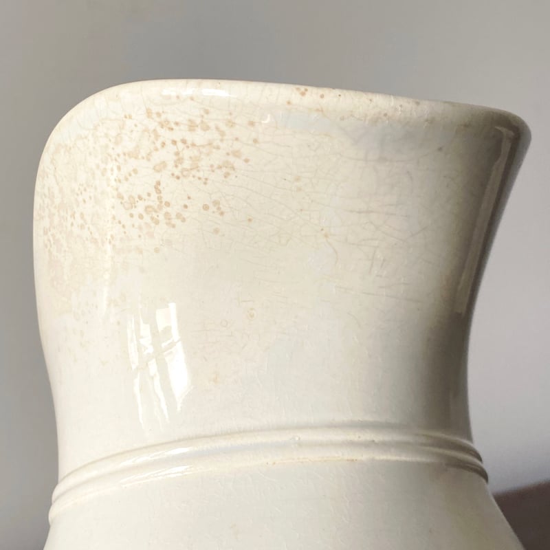 Sarreguemines サルグミンヌ 白 ピシェ h21.5cm フランス