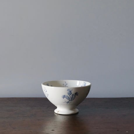 アールデコ フランス カフェオレボウル アンティーク 陶器 薄茶