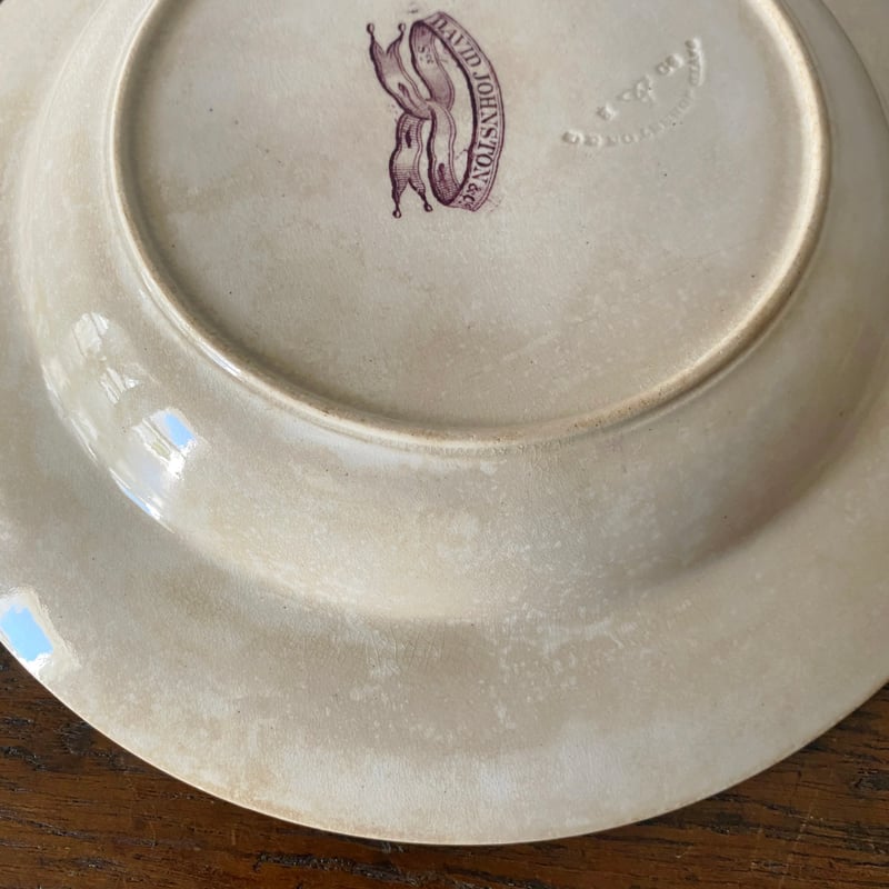 D.Johnston/Bordeaux ボルドー ファイアンスフィーヌ 深皿 φ21cm