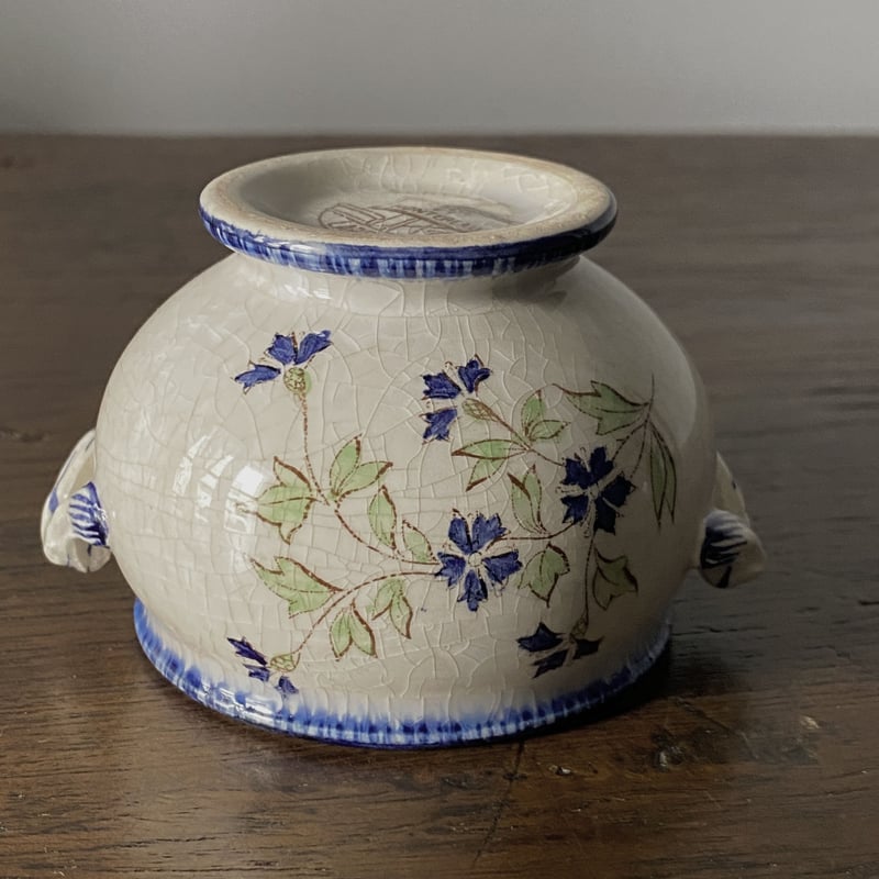 クレイユモントロー Creil&Montereau 矢車菊 クリームポット