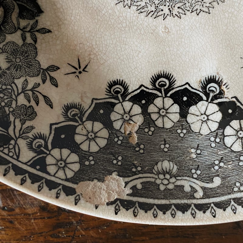 Maastricht マーストリヒト グリザイユ ティー ボウル アンド ソーサー