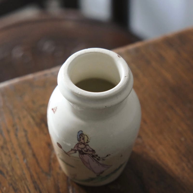 【レア美品】古窯 リュネヴィル　フランスアンティーク 陶器製 マスタードポット Lunéville リュネヴィル マスタードポット h9.5cm フランス