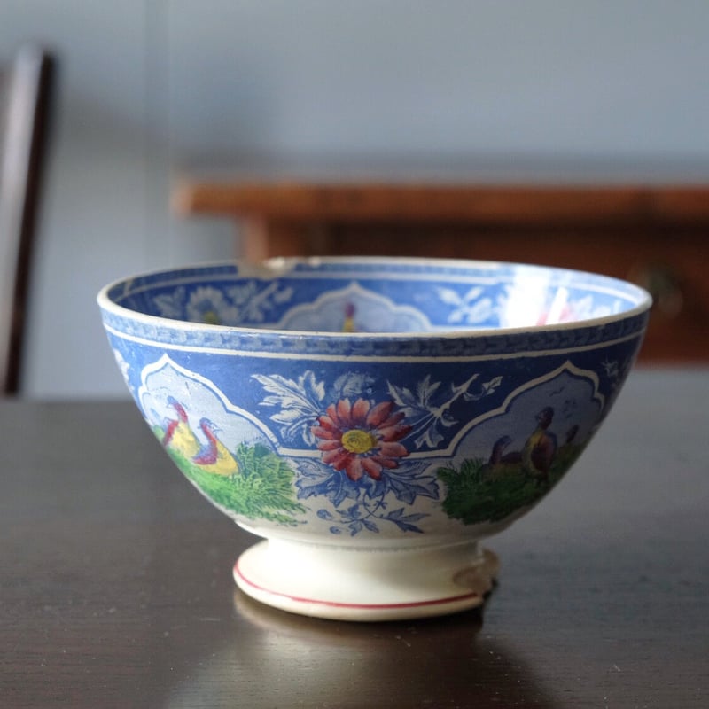 アンティークカフェオレボウル（ブルーグレー） アンティークカフェオレボウル（ブルーグレー） アンティーク