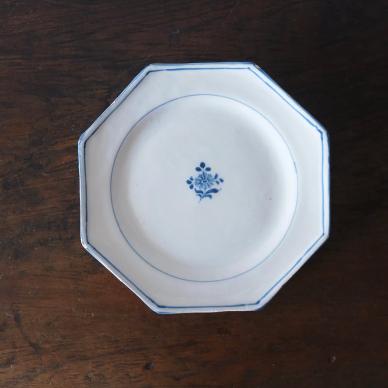 フランス　ヴィンテージ　ムスティエ　オクトゴナル　プレート フランス ヴィンテージ ムスティエ オクトゴナル プレート