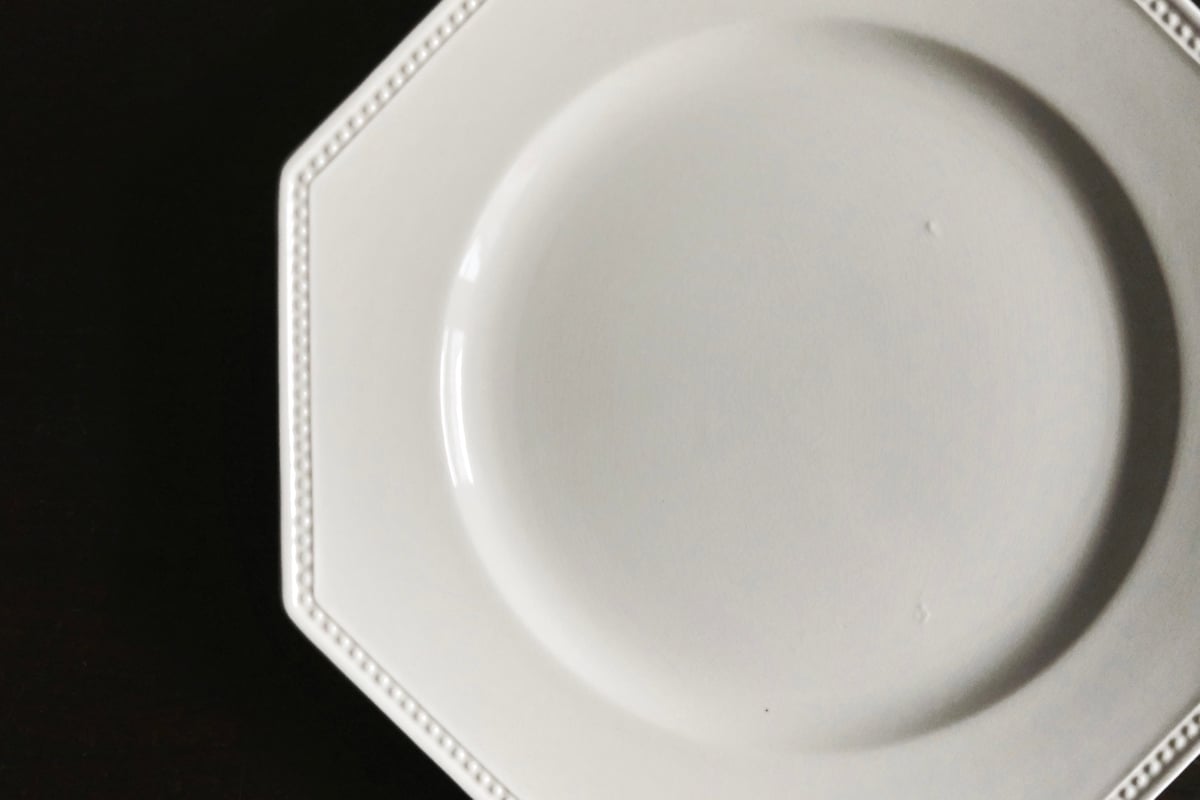 サルグミンヌ オクトゴナル 平皿 フランスアンティーク fit=scale-down,w=1200