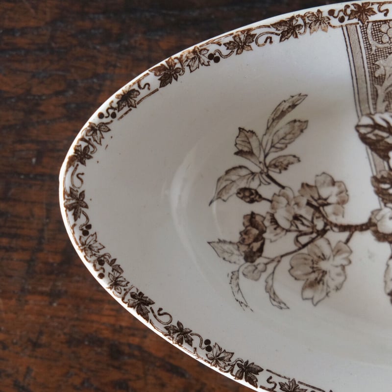 希少　美品　エミールブルジョワ　ラヴィエ　マロン　フランスアンティーク 希少 美品 エミールブルジョワ ラヴィエ マロン フランス