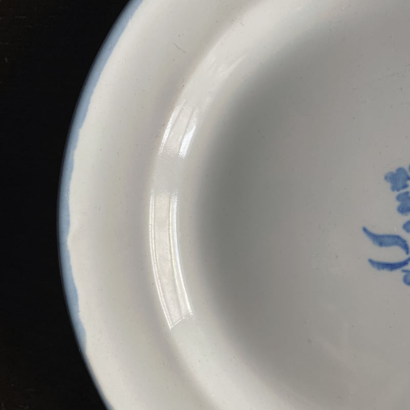 Moustiers Fouque ムスティエ 花絵 平皿 22cm フランス