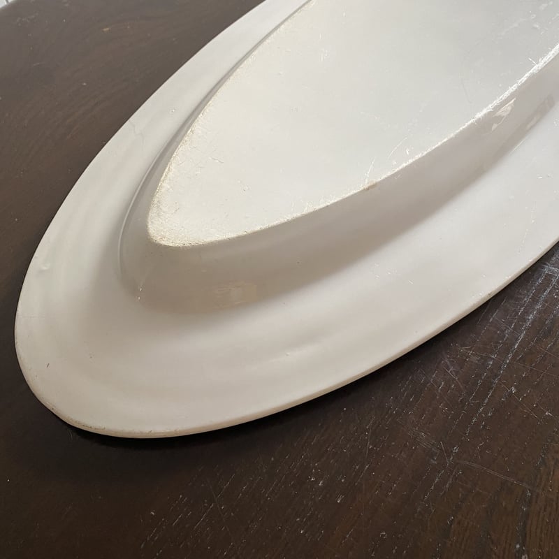 フランス アンティーク 白釉 ポワソン プレート 皿