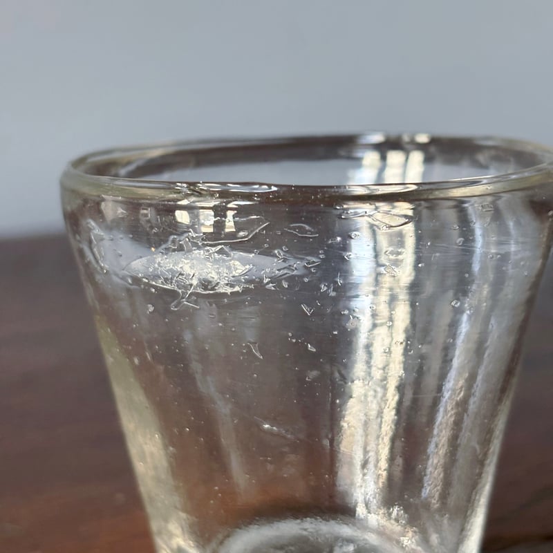 キャンドルグラス 無色 h6.8cm フランス アンティーク 0502304 | jinen_ キャンドルグラス 無色 h6.8cm フランス アンティーク 0502304 | jinen_