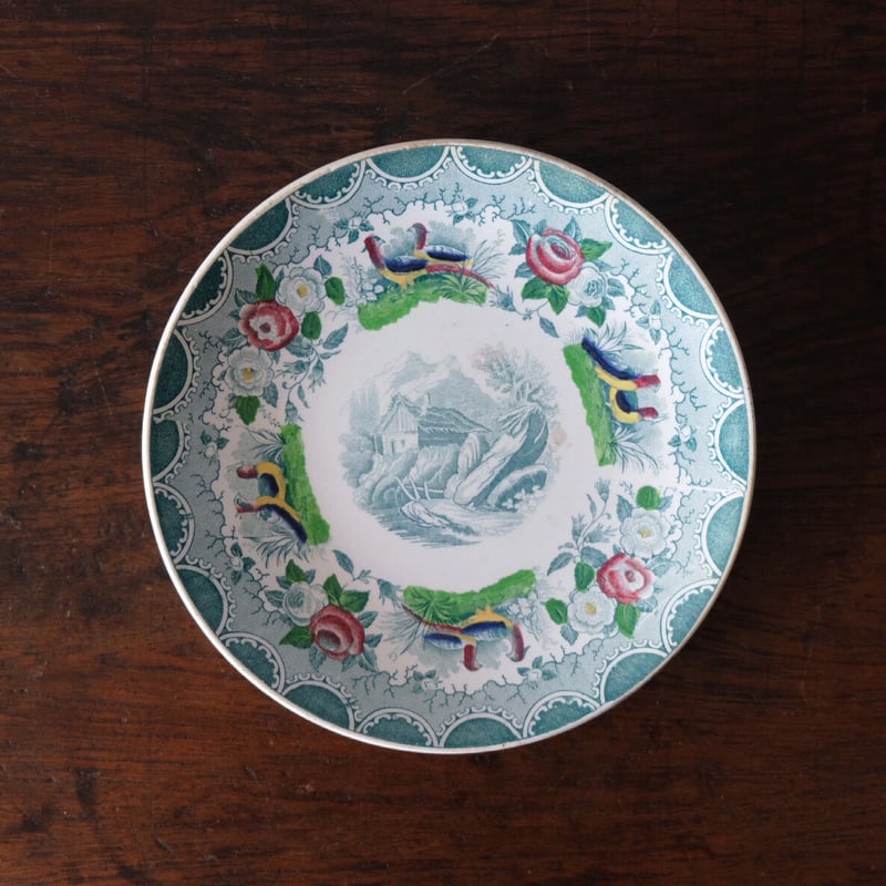 サルグミンヌ SARREGUEMINES 平皿 雉 φ18cm フランス