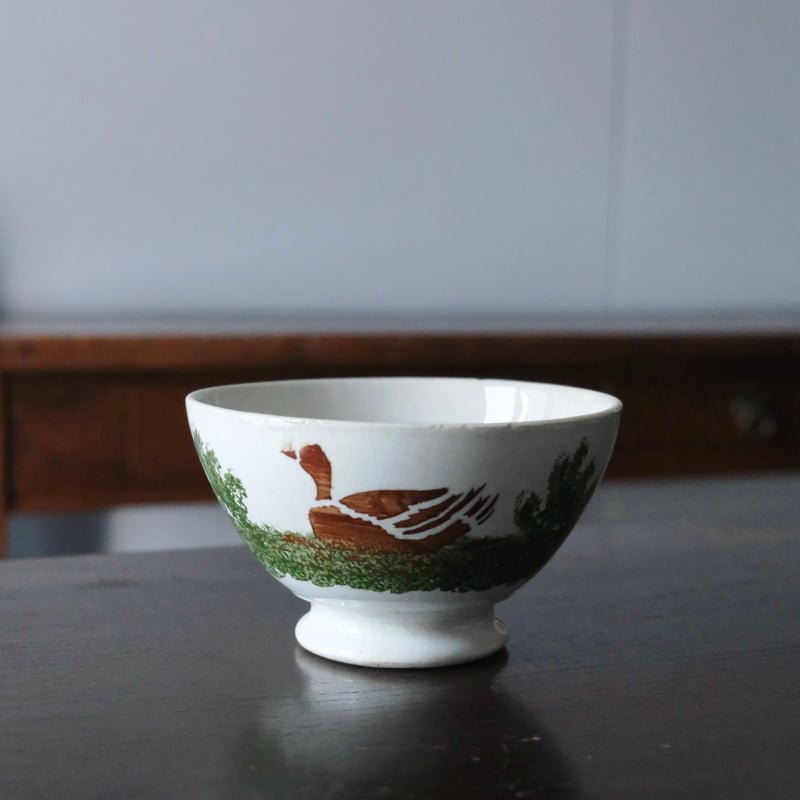 Choisy le Roi ショワジールロワ 白鳥柄 カフェオレ ボウル ステンシル