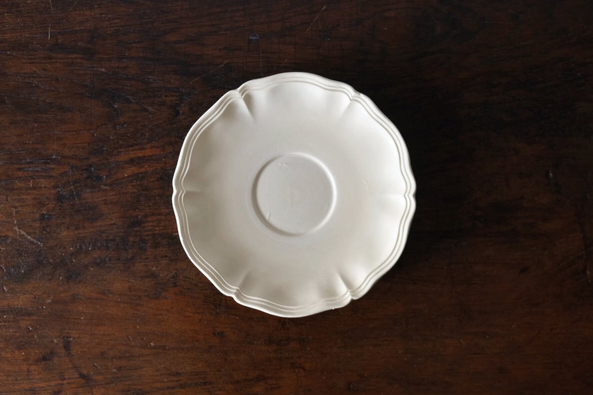 ディゴワンサルグミンヌ 花リム ソーサー ショコラサイズ 平皿