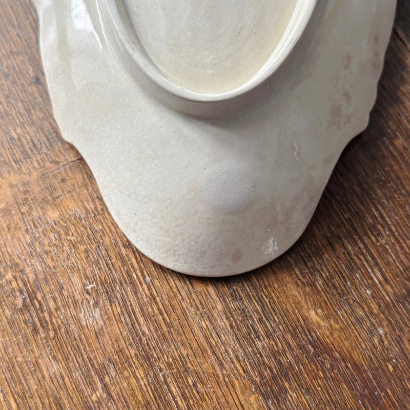 フランスアンティーク クレイユモントロー 枯れた シェル型ラビィエ