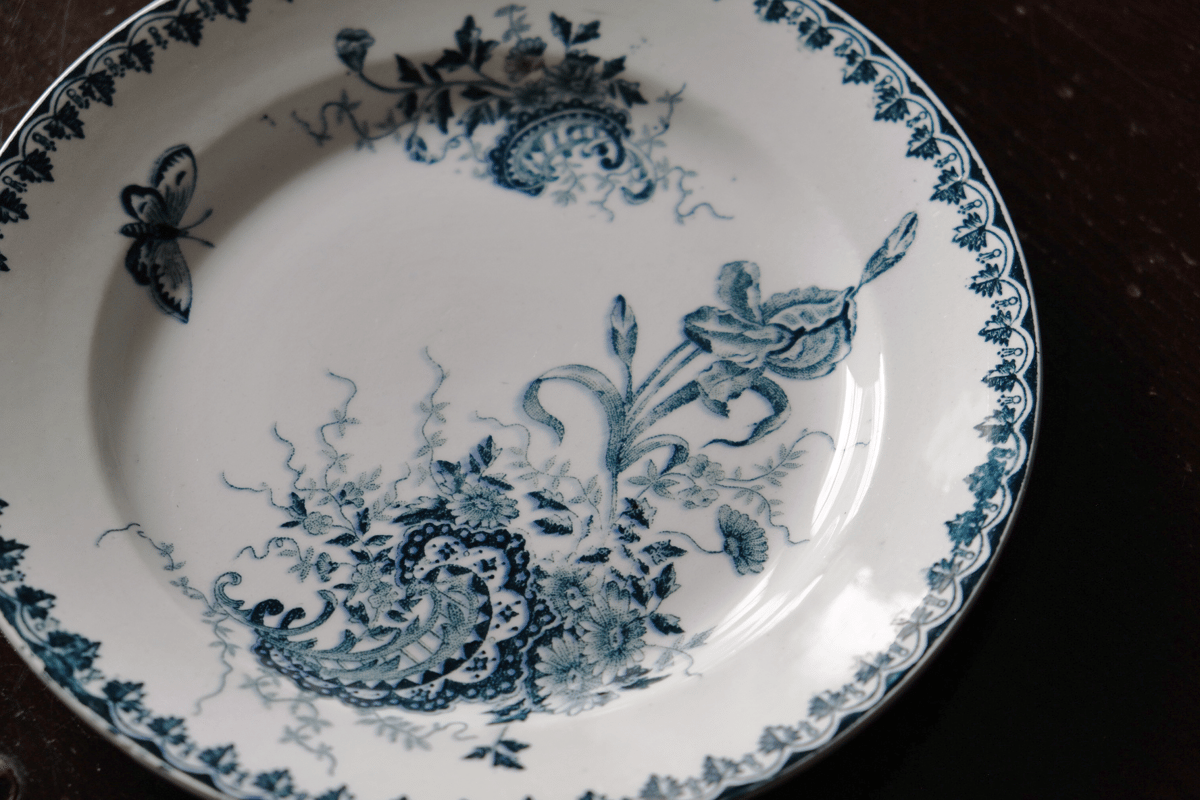 フランスアンティーク サンタマン ルイ15世 ラウンドプレート 3枚セット フランスアンティーク サンタマン ルイ15世 ラウンドプレート 3