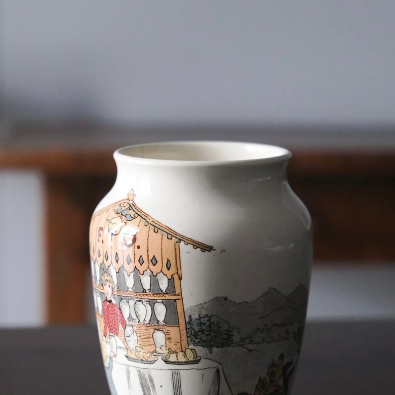 Sarreguemines サルグミンヌ ポット h13.6cm フラワーベース 花瓶 花器
