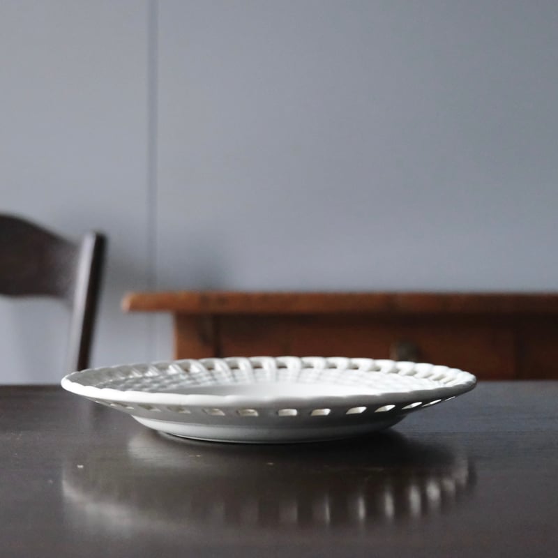 クレイユモントロー パニエ 皿　プレート　フランス　アンティーク Creil&Montereau クレイユモントロー クレイユエモントロー パニエ皿