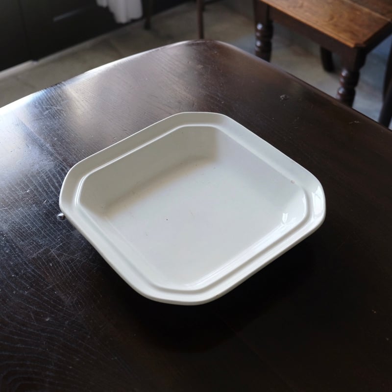 CREIL 刻印 クレイユ レギュミエ 角皿 フランス アンティーク 0501781