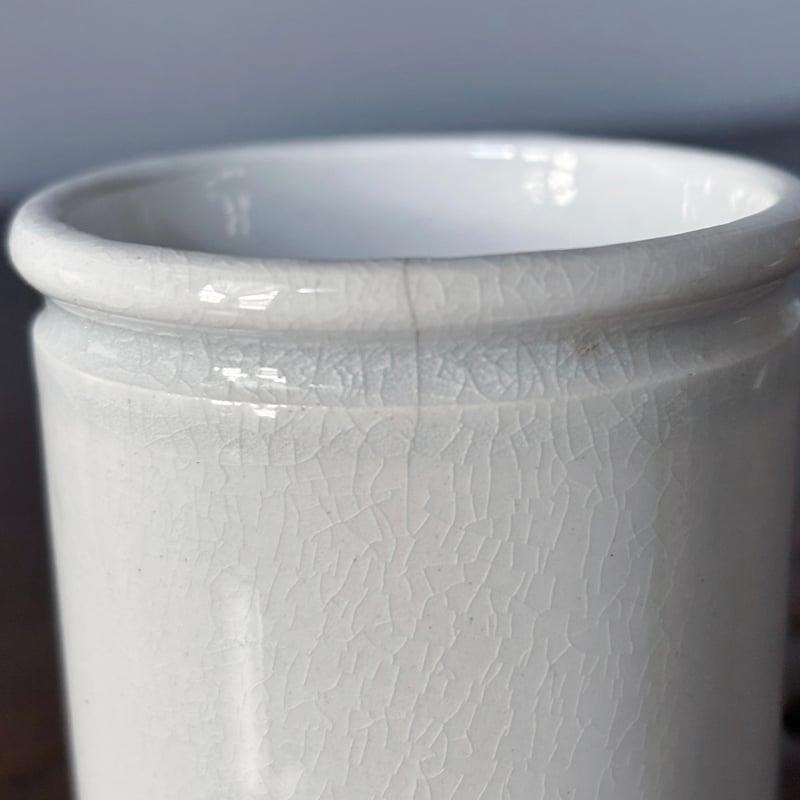 未使用品 小さな ファーマシー ポット h6.7cm フランス アンティーク a