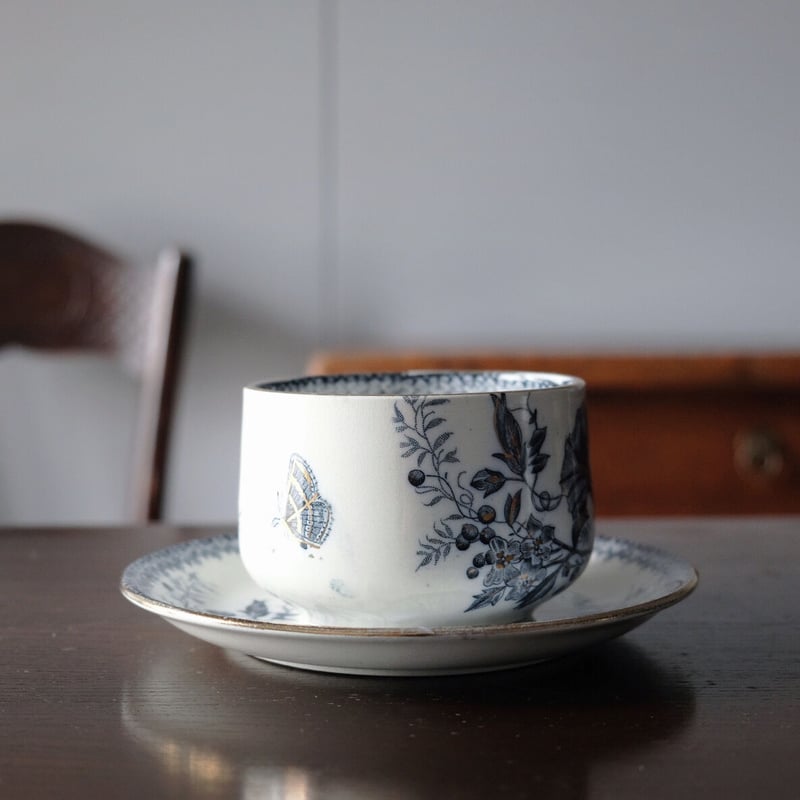 queenbee　お値下げ　大正ロマン国産純本麻一紋入り 春慶立涌紋隅切り足付き膳Antique Sam's Collection