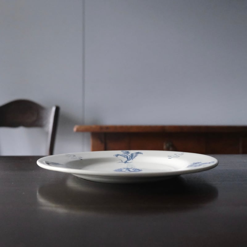 K&G Lunéville ロレーヌ 十字 紋章ディナー 皿 φ23.9cm フランス アンテ