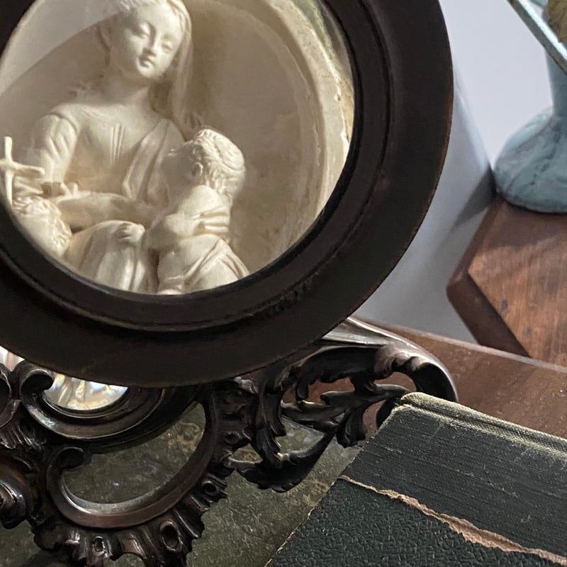 手鏡 2面鏡 ナポレオン三世様式 フランス アンティーク 0501061