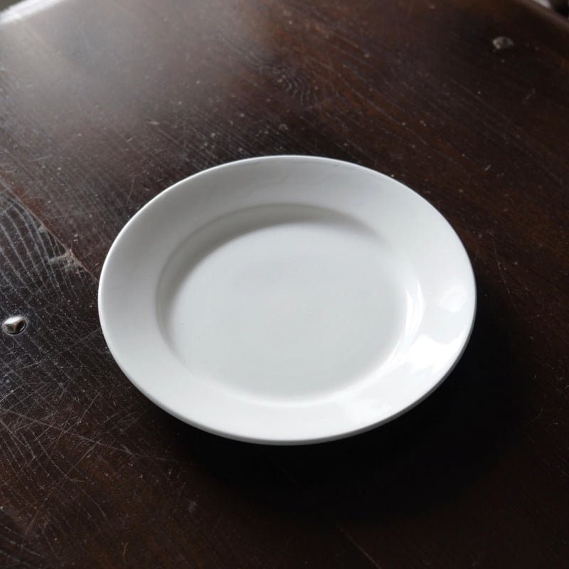 Luneville リュネヴィル 平皿 白皿 リム皿 φ21.5cm フランス