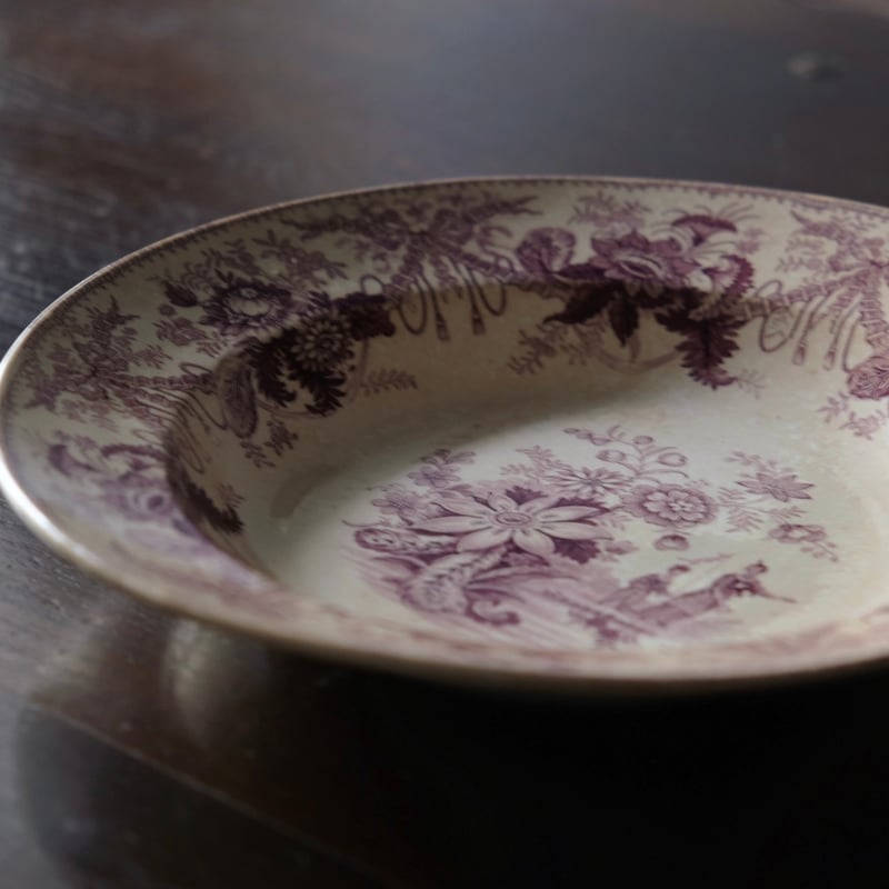 D.Johnston/Bordeaux ボルドー ファイアンスフィーヌ 深皿 φ21cm フラ