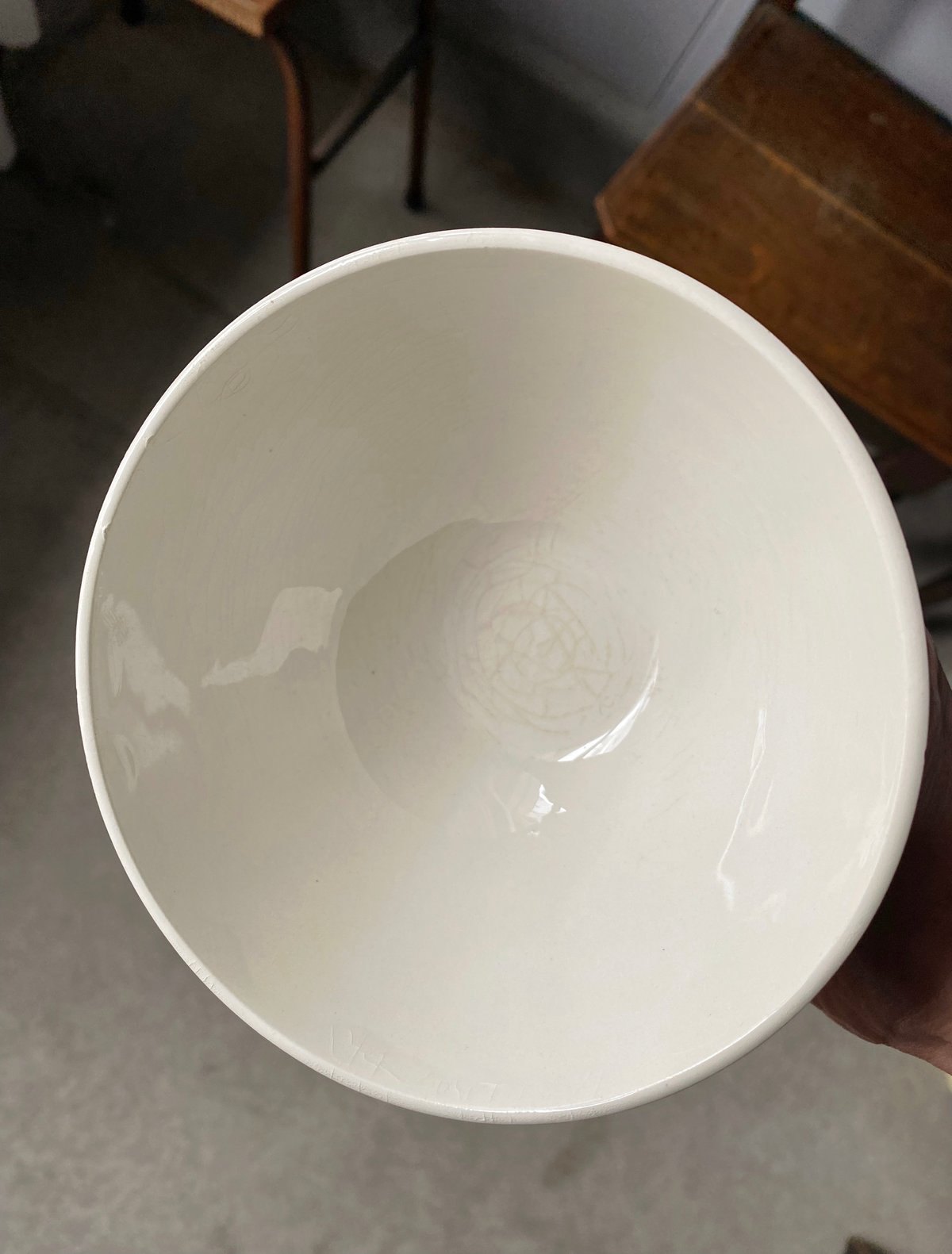 リモージュ 白磁器 ぽってり ずっしり φ14.5cm カフェオレボウル リモージュ 白磁器 ぽってり ずっしり φ14.5cm カフェオレボウル