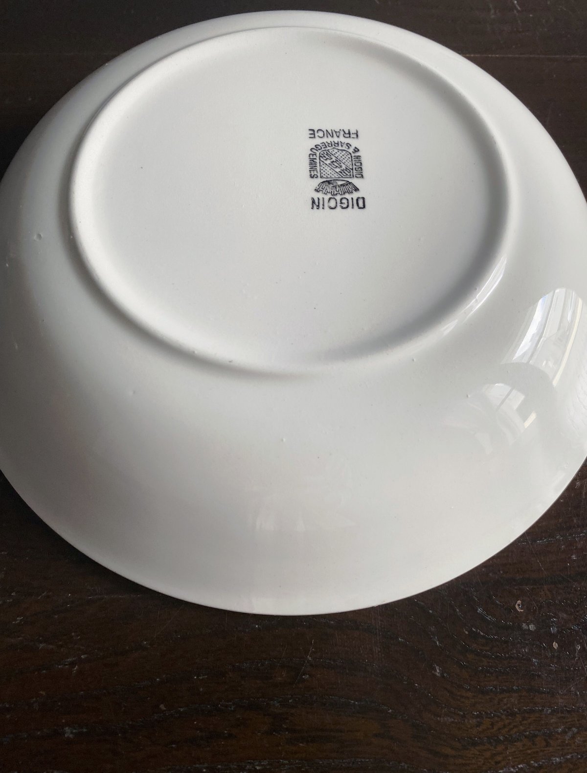 Digoin&Sarreguemines ディゴワンサルグミンヌ カロット 深皿 白皿 20.