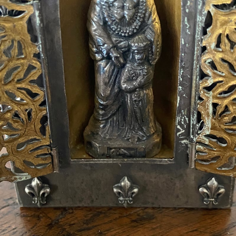 ルリケール 聖母子像 携帯用 9.5cm フランス アンティーク