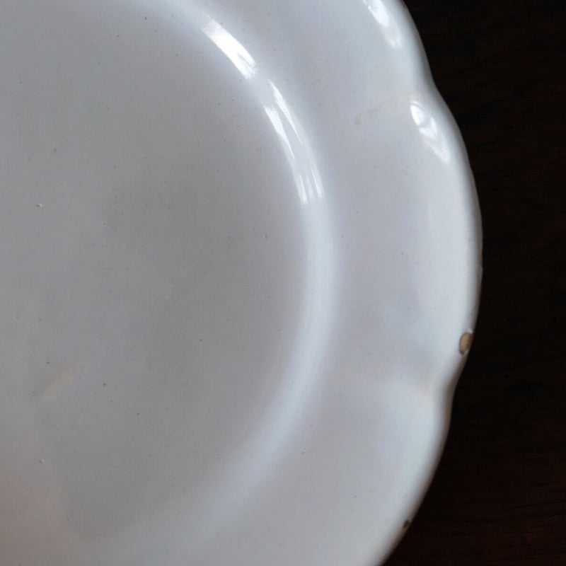 ムスティエ 花リム 皿 アンティーク 050479 | jinen_antique