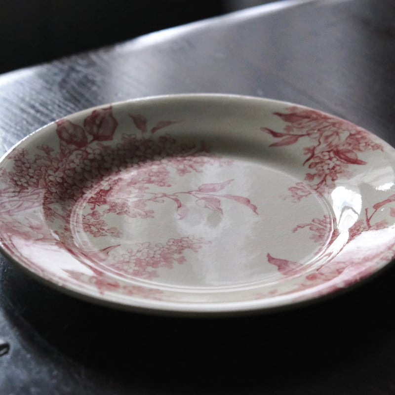 Gien Lilas ジアン リラ 平皿 デザート皿 φ21.3cm フランス