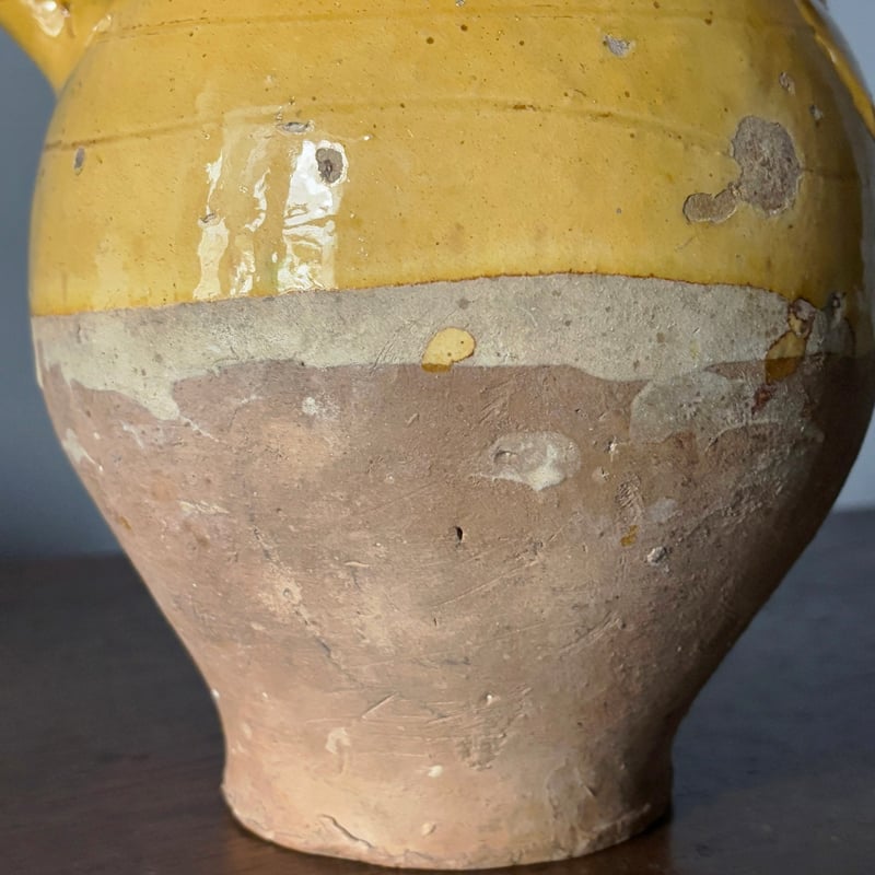 19世紀 黄釉 ガーグレット フランス アンティーク 0502032 | jinen_antique