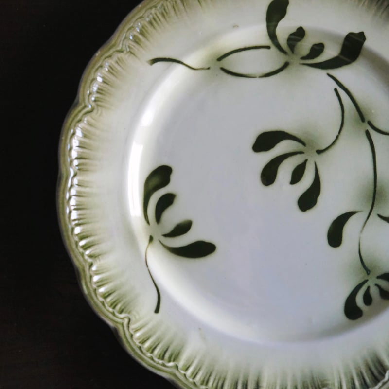 Badonviller バドンヴィレー 宿り木 ヤドリギ 平皿 φ21cmフランス アン