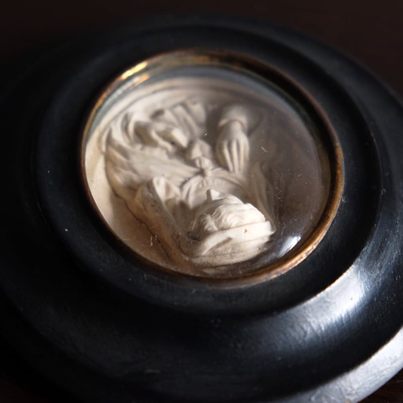 メダイヨン 聖母 マリア 額装品 フランス アンティーク 0501546