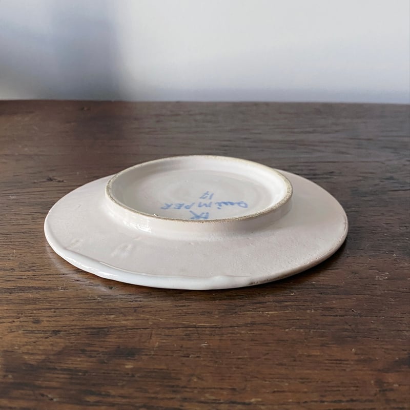 カンペール焼 デミタス カップ アンド ソーサー アンティーク 0501746