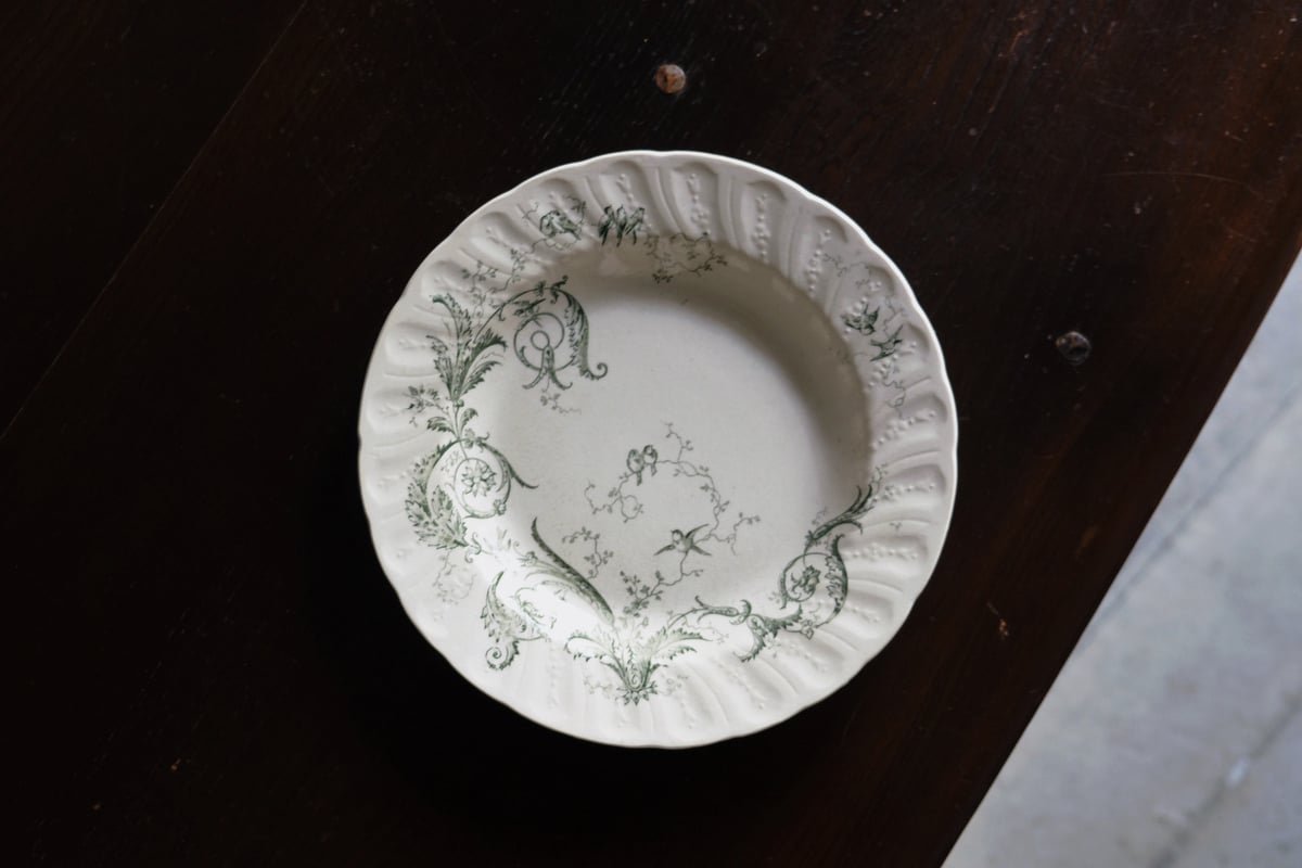 Gien Rinceaux ジアン ランソー 深皿 平皿 φ24cm アンティーク