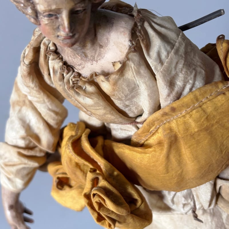 サントン人形　サントス　陶器　古道具　骨董 サントン人形 サントス アンティーク 0501707 | jinen_antique