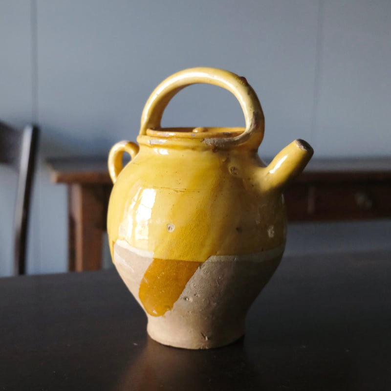 19世紀 黄釉 ガーグレット フランス アンティーク 0502032 | jinen_antique